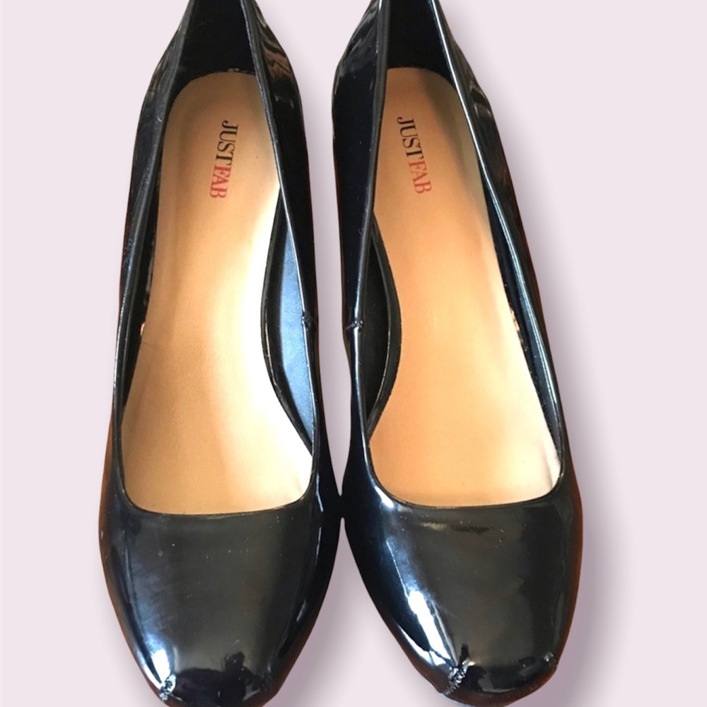Just Fab patent leather pumps size 10